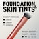Real Techniques Expert Face Professional Foundation Makeup Brush for Even Streak Free Application Dense Bristles For Buffing Orange 1 Count