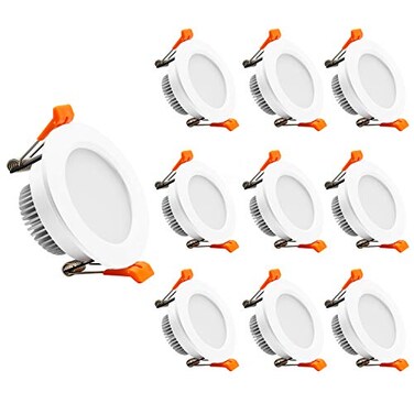 YGS-Tech YGSTech 2 Inch LED Recessed Lighting Dimmable Downlight 3W35W Halogen Equivalent CRI80 3000K Warm White Ceiling Light with LED Driver10 Pack