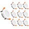 YGS-Tech YGSTech 2 Inch LED Recessed Lighting Dimmable Downlight 3W35W Halogen Equivalent CRI80 3000K Warm White Ceiling Light with LED Driver10 Pack