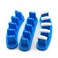 Rolabling 3 pcs False Nail Art Tips Practice Display Stand Tool with 10 pcs False Nail Tips for Gel Nail Polish DIY Nail Training Tools Blue