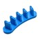 Rolabling 3 pcs False Nail Art Tips Practice Display Stand Tool with 10 pcs False Nail Tips for Gel Nail Polish DIY Nail Training Tools Blue