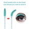 CHEFBEE 100PCS Disposable Eyelash Brush Mascara Wands Makeup Brushes Applicators Kits for Eyelash Extensions and Eyebrow with Container Blue