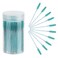CHEFBEE 100PCS Disposable Eyelash Brush Mascara Wands Makeup Brushes Applicators Kits for Eyelash Extensions and Eyebrow with Container Blue
