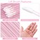 G2PLUS 100PCS Glitter Crystal Lip Brush Disposable Lip Brushes Lip Gloss ApplicatorsLip Gloss Wands Applicator Perfect Makeup Tool Kits Pink