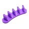 Rolabling 3pcs False Nail Art Tips Practice Display Stand Tool with 10 pcs False Nail Tips for Gel Nail Polish DIY Nail Training Tools Purple