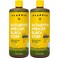 Alaffia Authentic African Black Soap, Eucalyptus Tea Tree, 2-Pack“ All-in-One Moisturizing Cleanser for Face, Hands, BodyHair, 32 Oz Ea