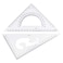 Utoolmart Triangle Ruler Set 20cm 787inch Plastic Right Angle Ruler Protractor Measuring Tool for Drafting Drawing Learning Math Geometry Ruler
