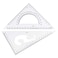 Utoolmart Triangle Ruler Set 20cm 787inch Plastic Right Angle Ruler Protractor Measuring Tool for Drafting Drawing Learning Math Geometry Ruler