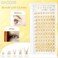DAODER Brown Lash Clusters Blonde Lash Extensions Clear Band Wispy Eyelash Clusters 816mm Individual Lashes D Curl 96pcs Brown Lash Cluster 007