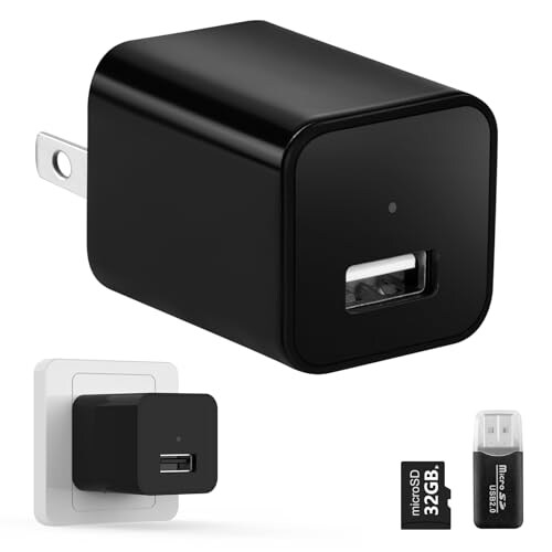 laboom Laboom No Audio Charger Camera Videoonly 1080p Small Camera With Motion Detectio 32GB