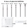 Difenni Cuticle Drill BitNail Drill Bits Flame Cuticle Clean Drill Bit for 332Electric Nail File Machine Cuticle Bit Nail Prep Tool RedBall shape
