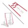 Zeberoxyz Red Supporting Rod Set for Ender 3D Printer Upgrade 3D Printer Supply Parts for 3D Printer Ender 3Ender 3 proEnder 3 V2 3D Printer 365MM