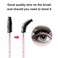 CHEFBEE 100PCS Disposable Eyelash Brush Mascara Wands Makeup Brushes Applicators Kits for Eyelash Extensions and Eyebrow with Container Pink Black
