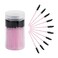 CHEFBEE 100PCS Disposable Eyelash Brush Mascara Wands Makeup Brushes Applicators Kits for Eyelash Extensions and Eyebrow with Container Pink Black