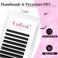 FADLASH Volume Lash Extensions 003 Self Fanning Lash Extensions C Curl Easy Fan Eyelash Extensions 5D 7D 10D Automatic Blooming Eyelashes 003C 12mm