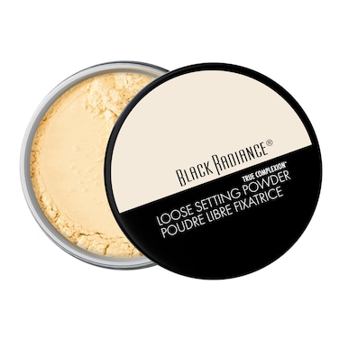 Black Radiance True Complexion Loose Setting Powder Silky Blendable Formula Minimizes Imperfections LongLasting Makeup SetPackaging May Vary Banana