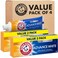 ArmHammer ARM HAMMER Advance White Toothpaste Teeth Whitening Baking Soda Toothpaste with Stain Defense Technology and Fluoride Clean Mint Flavor 60 Oz 4 Pack