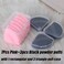 Ocim 10Pcs Powder Puffs for Face PowderSoft Velour Triangle Beauty PuffMakeup PressedBaking Setting Powder Sponge Applicator Pads with CaseBlackPink