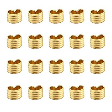 Zeberoxyz 20pcs Copper Buckle Wire Cable Connector Wire Cable Terminal Lightweight Compact Terminal Accessory for 3D Printer Parts Copper Buckle20pcs