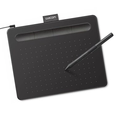 Wacom Intuos Small Graphics Drawing Tablet Includes Training Software 4 Customizable ExpressKeys Compatible with Chromebook Mac Android Windows Black
