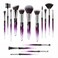 Kingtree Makeup Brushes 15PCS Crystal Makeup Brush Set Premium Synthetic Foundation Face Powder Foundation Eyeshadow Brushes Professional Make Up Kit