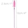 G2PLUS 300PCS Crystal Eyelash Brushes Pink Disposable Mascara Wands Makeup Applicator Adjustable Lash Spoolies for Eyelash Extensions and Eyebrow Brush