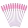 G2PLUS 300PCS Crystal Eyelash Brushes Pink Disposable Mascara Wands Makeup Applicator Adjustable Lash Spoolies for Eyelash Extensions and Eyebrow Brush