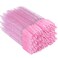 G2PLUS 300PCS Crystal Eyelash Brushes Pink Disposable Mascara Wands Makeup Applicator Adjustable Lash Spoolies for Eyelash Extensions and Eyebrow Brush