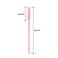 G2PLUS 100PCS Disposable Eyelash Brushes Adjustable Mascara Wands Makeup Applicator Lash Spoolies Brushes for Eyelash Extensions and Eyebrows Baby Pink