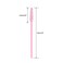 G2PLUS 100PCS Disposable Eyelash Brushes Adjustable Mascara Wands Makeup Applicator Lash Spoolies Brushes for Eyelash Extensions and Eyebrows Baby Pink