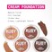 Ruby Kisses 3D Face Creator Cream Foundation Concealer 12 Hours Long Lasting Medium to Full Coverage NonGreasy Ideal for Makeup Contour Palette Level 10