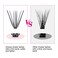FADLASH Lash Clusters Extensions 20D Individual Cluster Lashes Mixed Tray Black Mink DIY Eyelash Extensions and Under Eyelashes Professional Makeup 20D007D 815mm