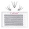 FADLASH Lash Clusters Extensions 20D Individual Cluster Lashes Mixed Tray Black Mink DIY Eyelash Extensions and Under Eyelashes Professional Makeup 20D007D 815mm