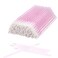 Elisel 100 Pcs Disposable Crystal Lip Brushes Make Up Lip Brushes Lipstick Lip Gloss Wands Eyeshadow Brushes Applicator Tool Makeup Beauty Tool Kits Pink