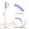 G2PLUS 100PCS Disposable Mascara Brushes Crystal Lash Brush Makeup Kit Adjustable Eyelash Spoolies for Eyelash Extensions Eyebrow and Makeup White Purple
