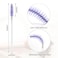 G2PLUS 100PCS Disposable Mascara Brushes Crystal Lash Brush Makeup Kit Adjustable Eyelash Spoolies for Eyelash Extensions Eyebrow and Makeup White Purple