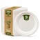 GUSTO 100 Compostable 9 Inch Paper Plates 250 Count White Heavy Duty Disposable Dinnerware Sugarcane Bagasse EcoFriendly Biodegradable Formerly Comfy Package