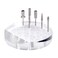 luzen 1Pc Clear Acrylic Nail Drill Bit Holder Stand Case Display Organizer 12 Holes Drill Bit Holder Manicure Tools for Home Use or Profession Nail Salon Use Round