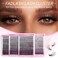 FADLASH Lash Clusters Individual Lashes Cluster Mixed Tray D Curl Lash Clusters DIY Eyelash Extensions Individual Cluster Lashes Selfapplication at Home 40P007D816mm