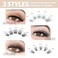 EASITENSION DIY Eyelash Extension Lash Clusters 120 Clusters False Eyelash 3D Effect Individual Natural Lashes Set at Home Eyelash Extension Kit Lashes Pack Volume Mixed