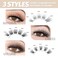 EASITENSION DIY Eyelash Extension Lash Clusters 120 Clusters False Eyelash 3D Effect Individual Natural Lashes Set at Home Eyelash Extension Kit Lashes Pack Volume Mixed