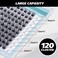 EASITENSION DIY Eyelash Extension Lash Clusters 120 Clusters False Eyelash 3D Effect Individual Natural Lashes Set at Home Eyelash Extension Kit Lashes Pack Volume Mixed