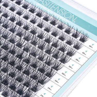 EASITENSION DIY Eyelash Extension Lash Clusters 120 Clusters False Eyelash 3D Effect Individual Natural Lashes Set at Home Eyelash Extension Kit Lashes Pack Volume Mixed