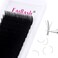 FADLASH Lash Extensions Regular Volume Lash Mixed Tray 0.05 D Curl 9-17mm Premium Mink Silk Volume Eyelash Extensions Soft Matte Black Salon Use.(0.05-D, 9-17mm Mix