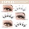 EASITENSION DIY Eyelash Extension Lash Clusters 120 Clusters False Eyelash 3D Effect Individual Natural Lashes Set at Home Eyelash Extension Kit Lashes Pack Natural Mixed