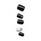 imPRESS Design Press On Nails Midnight Drive Black and White Short Size Squoval Shape Includes 30 Nails Prep Pad Instructions Sheet 1 Manicure Stick 1 Mini File