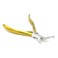 G4 VISION Professional Hair Extension Beading Tool Kit Remove Plier Set for beads 4 Piece ILink Micro Ring Loop Needle Pulling Hook Threader Wire for Silicone Rings Yellow