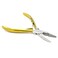 G4 VISION Professional Hair Extension Beading Tool Kit Remove Plier Set for beads 4 Piece ILink Micro Ring Loop Needle Pulling Hook Threader Wire for Silicone Rings Yellow