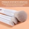 KINGMAS 2Pcs Angled Foundation Brush Concealer Brush Premium Kabuki Makeup Brush for Liquid Blending Cream Powder Blush Buffing Stippling Face Makeup Tools White