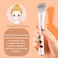 KINGMAS 2Pcs Angled Foundation Brush Concealer Brush Premium Kabuki Makeup Brush for Liquid Blending Cream Powder Blush Buffing Stippling Face Makeup Tools White